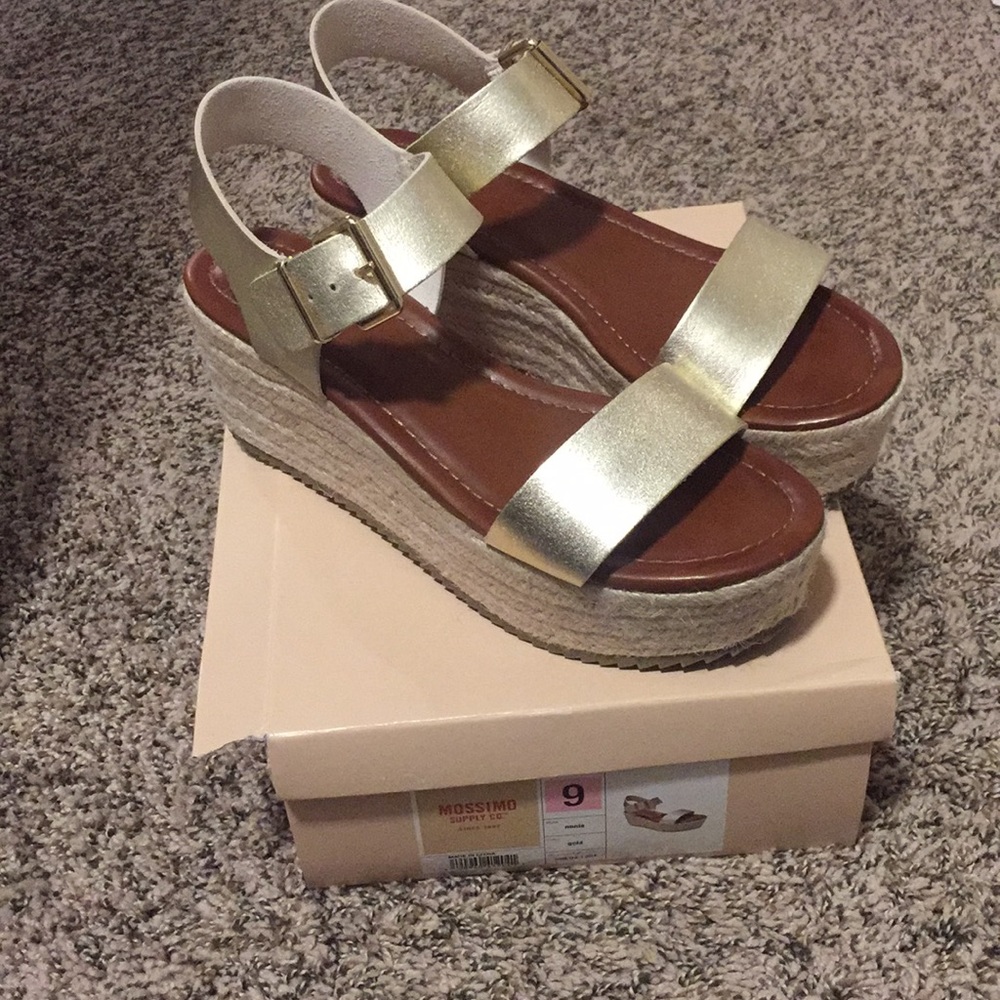 Gold Platform Sandals